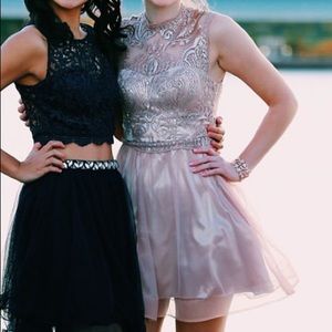 Sparkly Blush Hoco Dress
